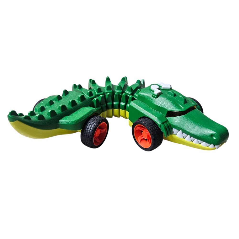 Hot Wheels Mutant Machines Commander Crocodile 12" Lights Sound Motorized